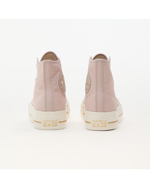 Sneakers Chuck Taylor All Star Lift Platform Tailored Lines Flush Stone/ Egret/ Eur di Converse in Natural