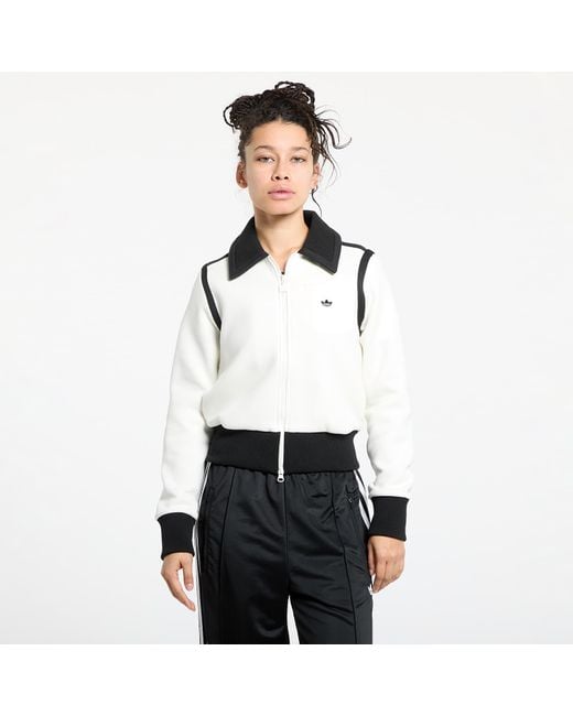 Giacca Adidas Premium Collared Track Top di Adidas Originals in White