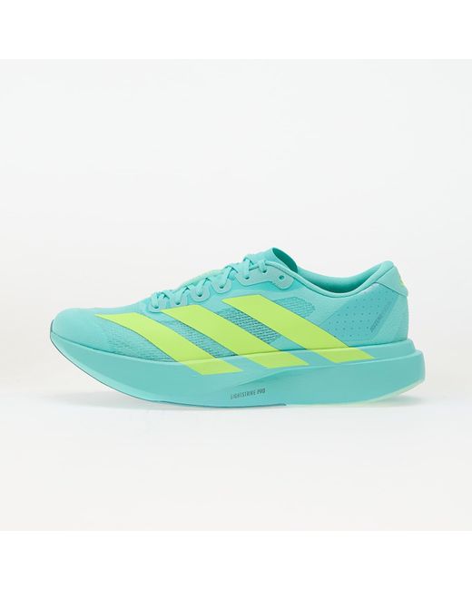 Adidas Originals Blue Sneakers Adidas Adizero Evo Sl Flash Aqua/ Lucid Lemon/ Mint Ton for men