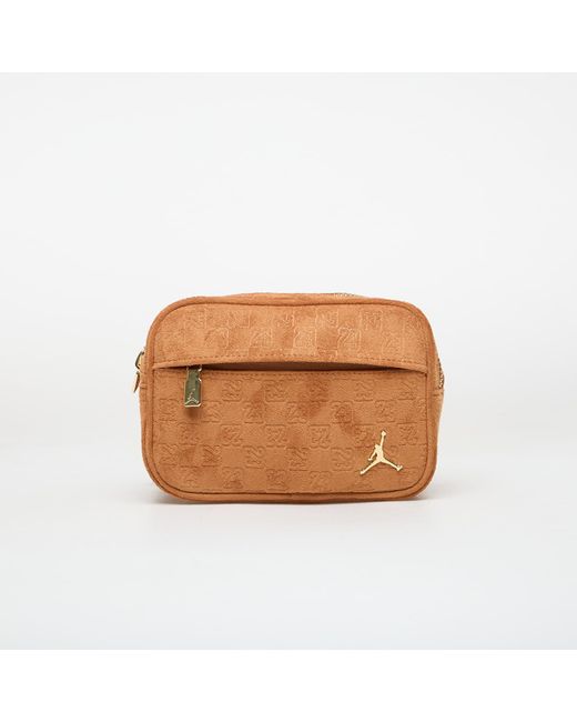 Borsa Jam Suede Monogram Camera Bag di Nike in Brown