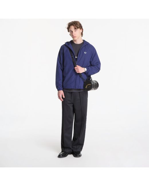 Fred Perry Blue Jacket Hooded Shell Jacket