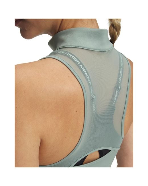 Under Armour Damestanktop Vanish Elite Vent Silica Groente Iridescent in het Green