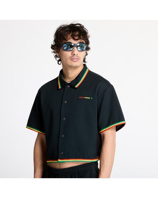 Converse Hemd X Daily Paper Cropped Shirt in Black für Herren