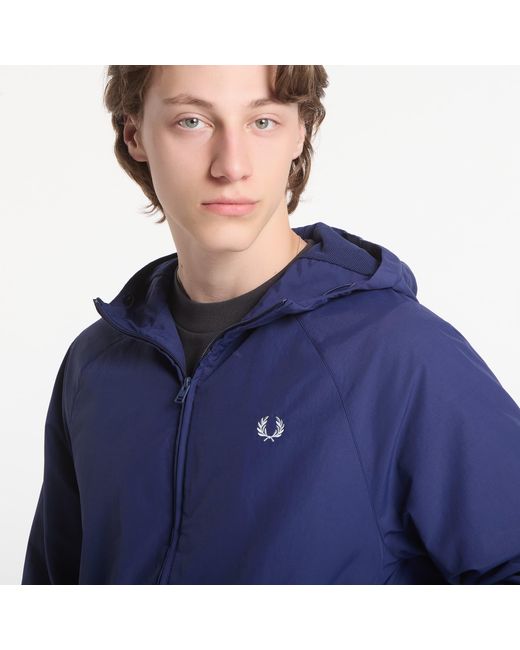 Fred Perry Blue Jacket Hooded Shell Jacket