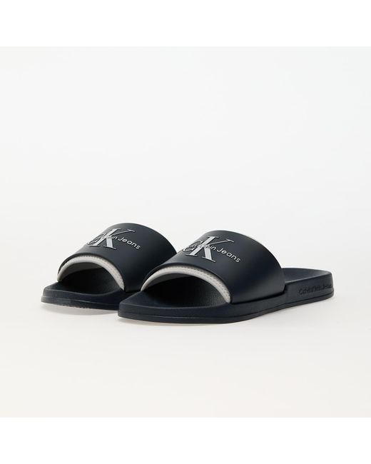 Calvin Klein Black Sneakers Jeans Slide Rubber Neopren for men