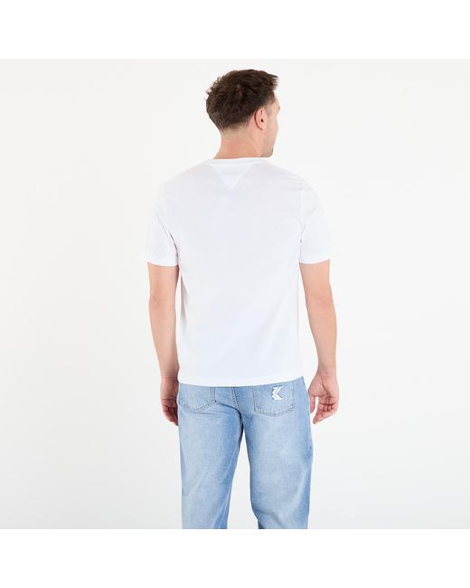 Tommy Hilfiger T-Shirt Essential Reg Fit Solid Tee in het White voor heren
