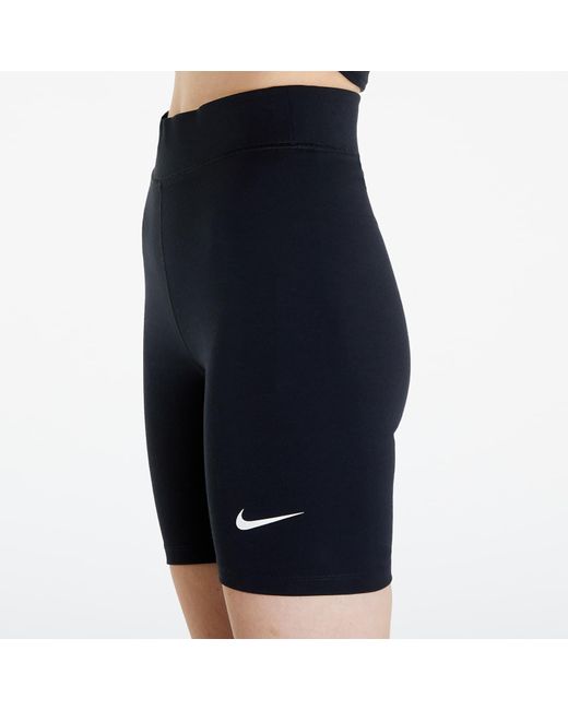 Sportswear classics high-waisted 8" biker shorts black/ sail Nike