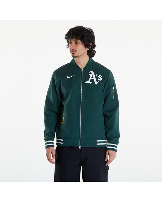 Nike Ac Bomber Jacket Oakland Athletics Pro Green/ Pro Green/ White voor heren