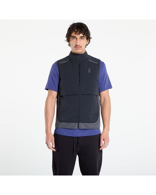 On Shoes Blue Vest Weather Vest/ Eclipse for men