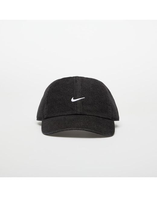 Club Unstructured Denim Cap di Nike in Black