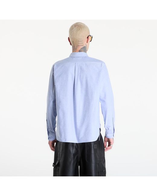 Brain Dead Overhemd Bbc Selvedge Oxford Button Up in het Blue voor heren