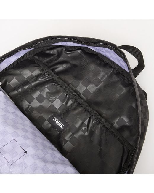 Vans Gray Old Skool Check Backpack/Charcoal