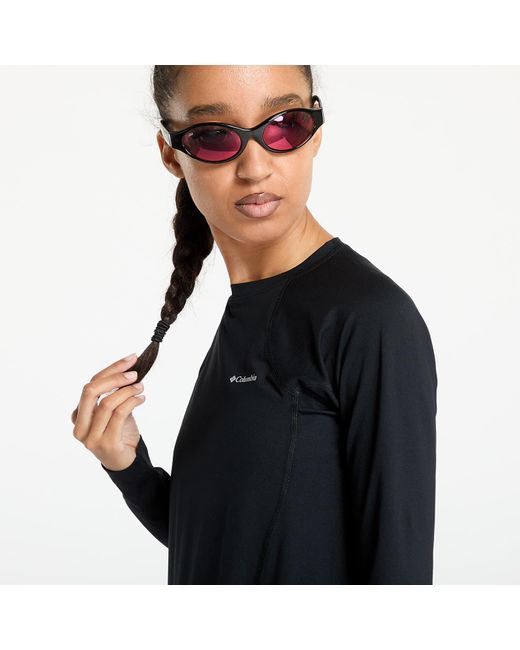 Columbia Black T-Shirt Midweight Stretch Long Sleeve Top