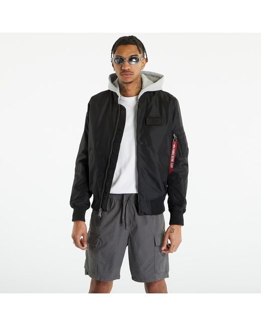 Alpha Industries Jacke Alpha Industries Ma-1 Tt Hood in Black für Herren