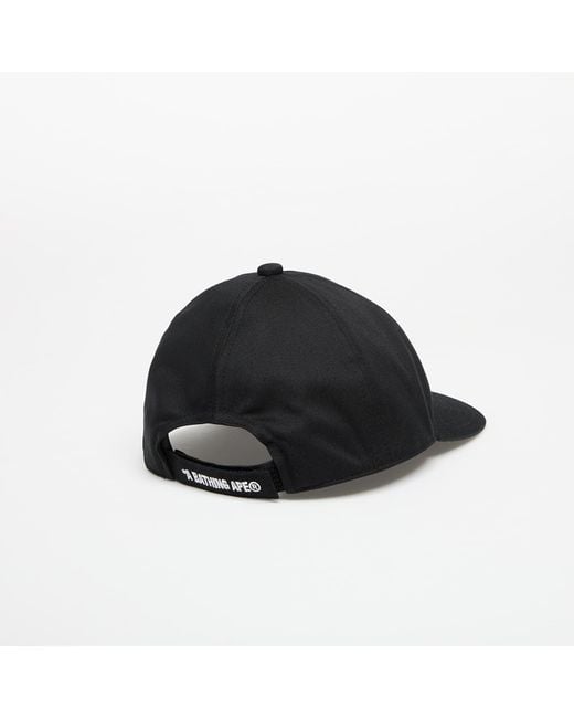 Casquette logo cap universal A Bathing Ape en coloris Black