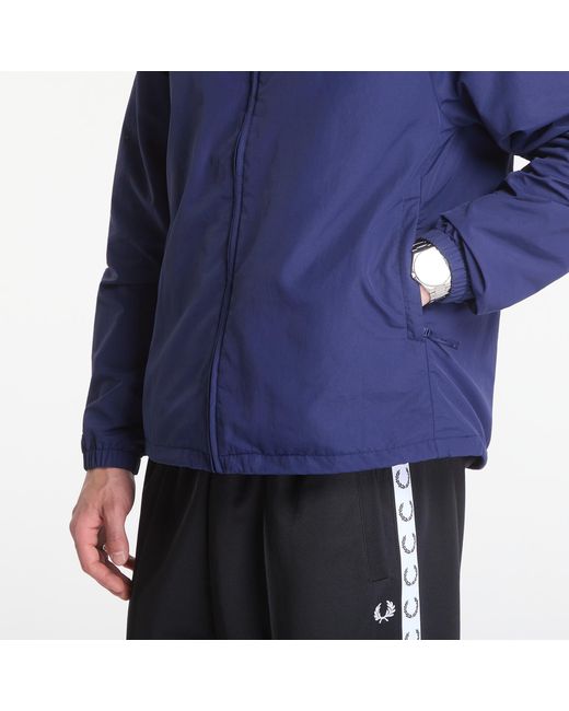 Fred Perry Blue Jacket Hooded Shell Jacket