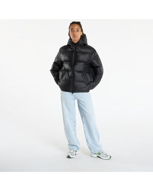 PATTA Jas Quilted Script Logo Puffer Jacket in het Black
