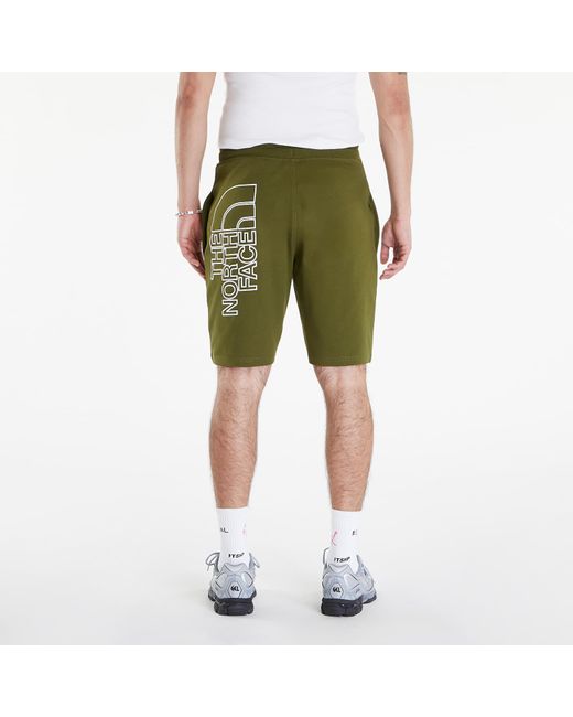 The North Face Green Graphic Light Shorts for men