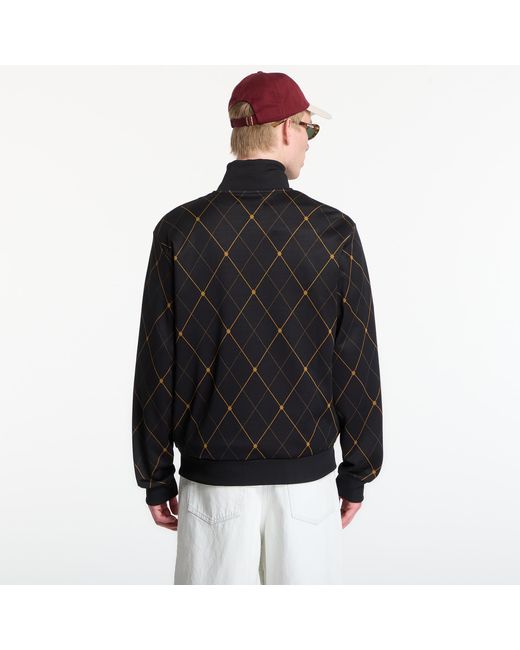 Fred Perry Black Jacket Argyle Track Jacket for men