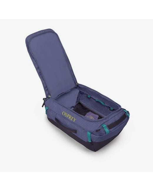 Osprey Blue Transporter 40 Duffle Backpack Euphoria/ Ink