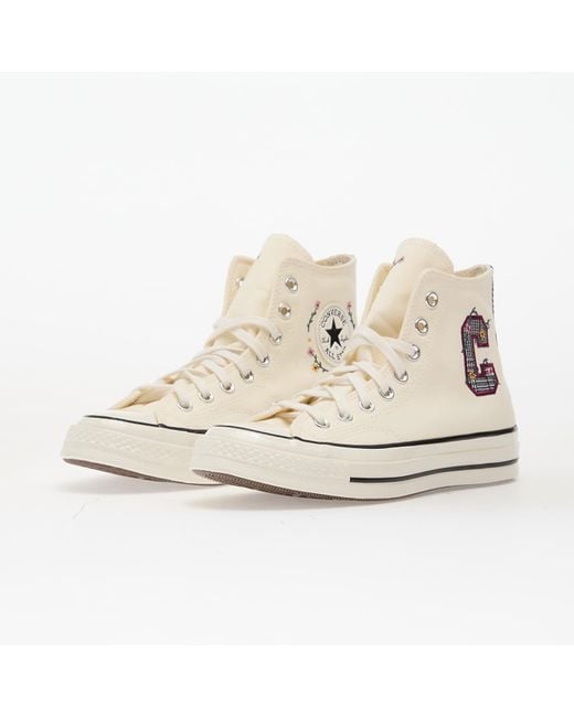 Sneakers Chuck 70 Varsity Vines Hi Egret/ Frozen Acai di Converse in White