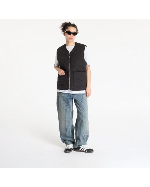 FTSHP Gilet Lining Quilted Vest in het Black