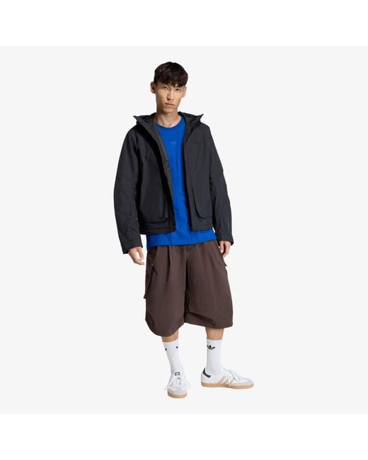 Adidas Originals Blue Premium Essentials Utility Jacket for men