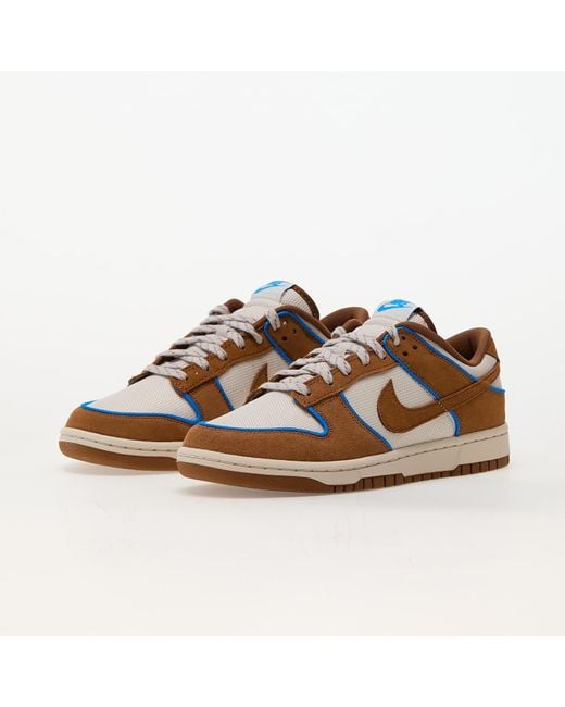 Nike Dunk low retro prm light orewood brown/ light british tan-photo blue für Herren