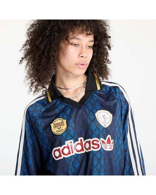 ★adidas★ Retro Sports Cricket Inspired Crop Jersey Brown K adidas Originals Women's Retro Sports Cricket-Inspired