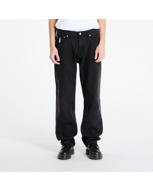 Pantaloni X Slipknot 5 Pocket Pant di Pleasures in Black da Uomo