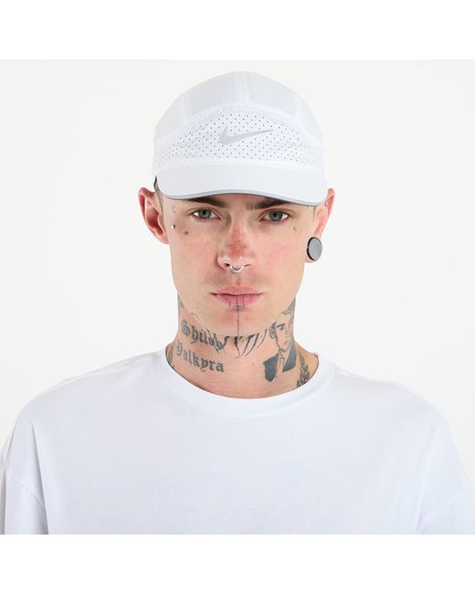 Dri-fit adv fly unstructured reflective cap white/ anthracite/ reflective silv m/l Nike