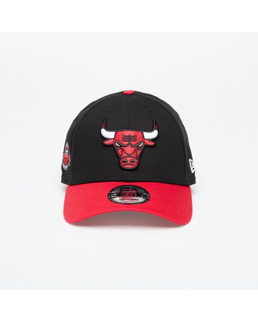 Chicago Bulls 9Forty Side Patch Adjustable Cap/ Fdr di KTZ in Red