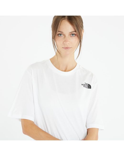 The North Face White Relaxed Redbox Tee / Misty