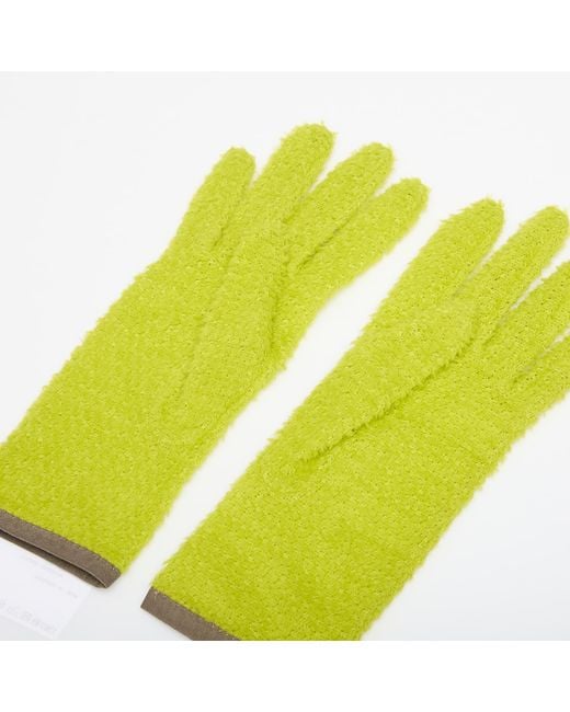Satisfy Yellow Gloves Fuzzfleece Ad Gloves