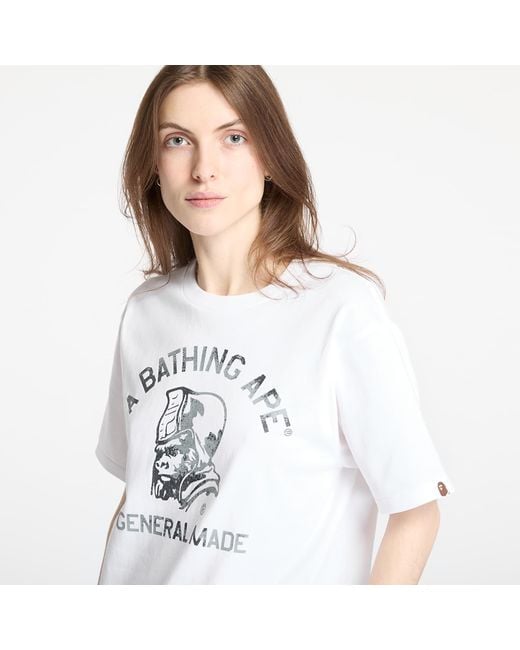 NEW【A BATHING APE】HIGH TONE BLEACH GENERAL MADE TEE A Bathing Ape T-Shirt High Tone Bleach General Made Tee in