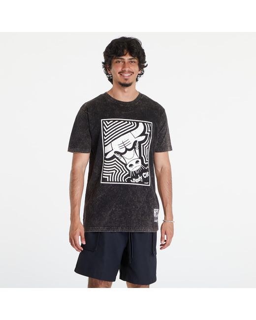 Mitchell & Ness Black T-Shirt Nba Destination Leisure Ss Premium Graphic Tee Chicago Bulls for men