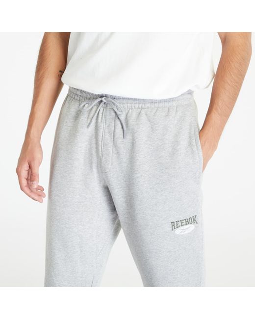 Reebok Gray Classic Archive Essentials Sweatpants Medium Grey Heather for men