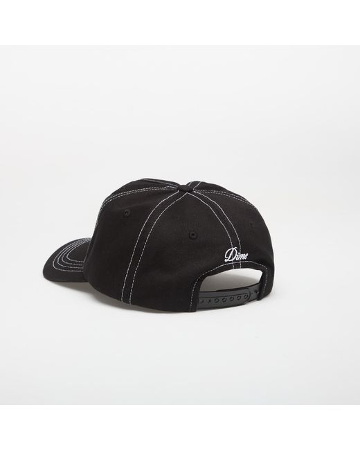Dime Pet Cursive Denim Worker Cap in het Black