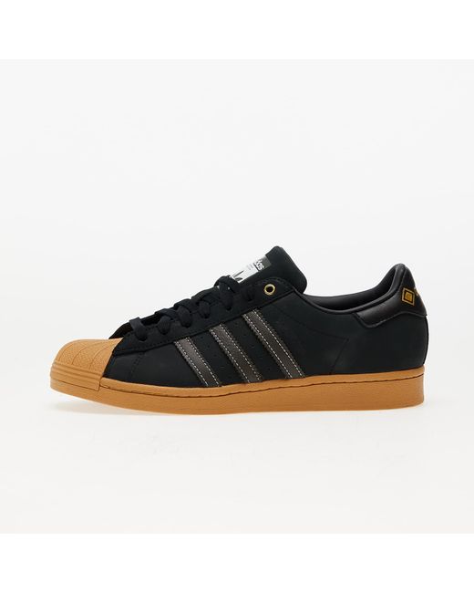 Adidas Originals Black Adidas Superstar Gtx Core / Gum/ Shale Olive