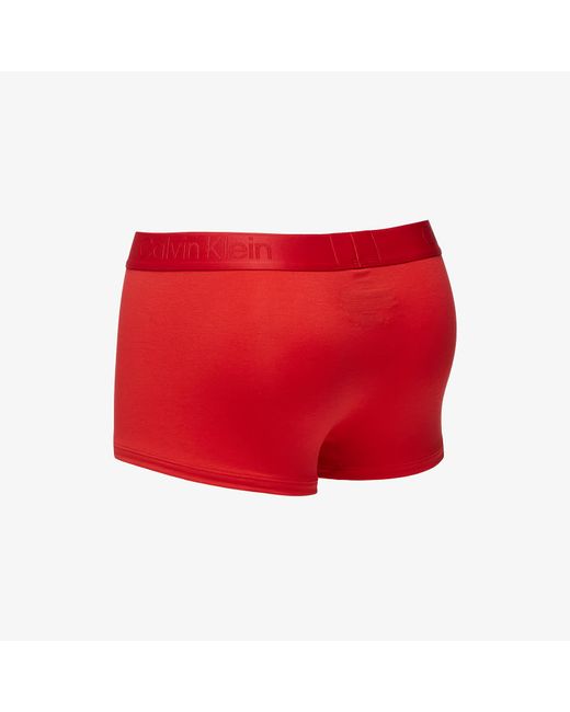Calvin Klein Red Black Holiday Low Rise Trunk 3-pack Multicolor for men