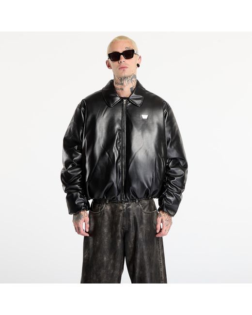 Veste faux leather puffer bomber jacket l M I S B H V pour homme en coloris Black