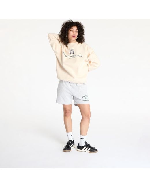 Sporty & Rich Sweatshirt H&W Crest Crewneck in het White
