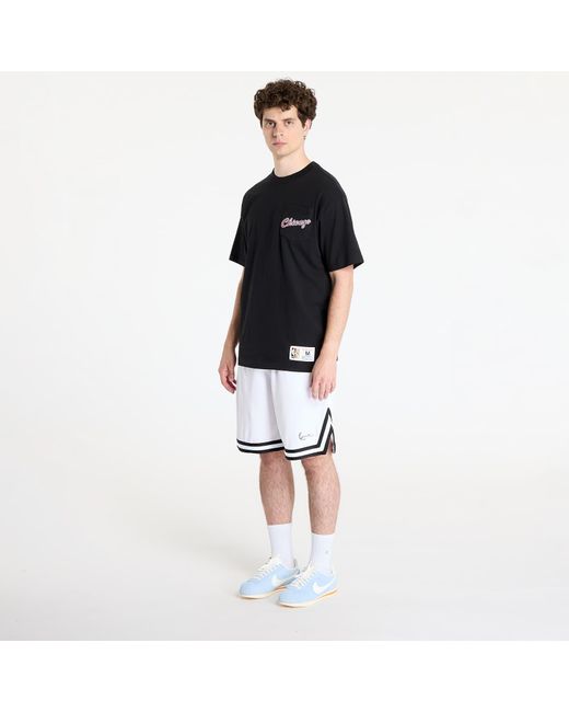 T-shirt nba vintage logo bulls double hit shortsleeve pocket tee m Mitchell & Ness pour homme en coloris Black