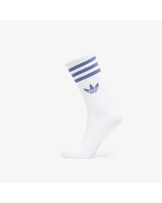 Adidas Originals Blue Socken Adidas 3S Crew Socks 3-Pack Creme