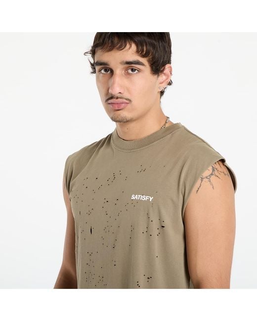 Satisfy Mothtech Muscle Tee in het Multicolor