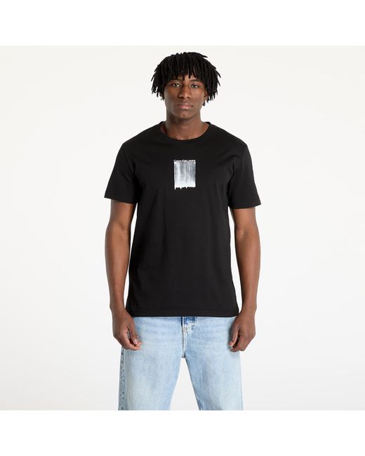 T-shirt jeans brush stroke graphic tee s Calvin Klein pour homme en coloris Black