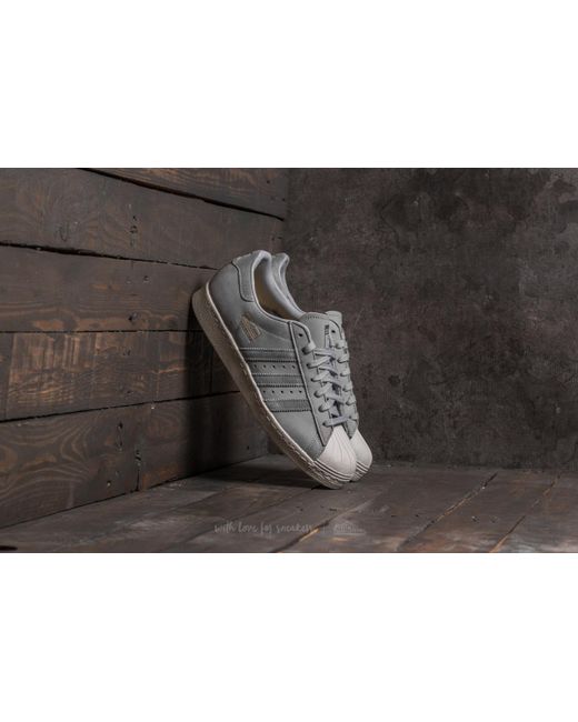 adidas Originals Rubber Adidas Superstar 80s Mid Grey/ Grey Three/ Mid Grey  in Gray for Men | Lyst