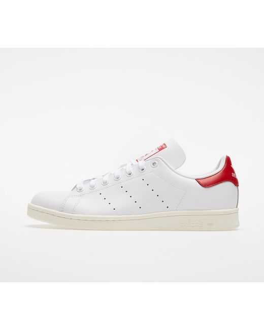 adidas Originals Adidas Stan Smith Ftw White/ Off White/ Scarlet for Men |  Lyst
