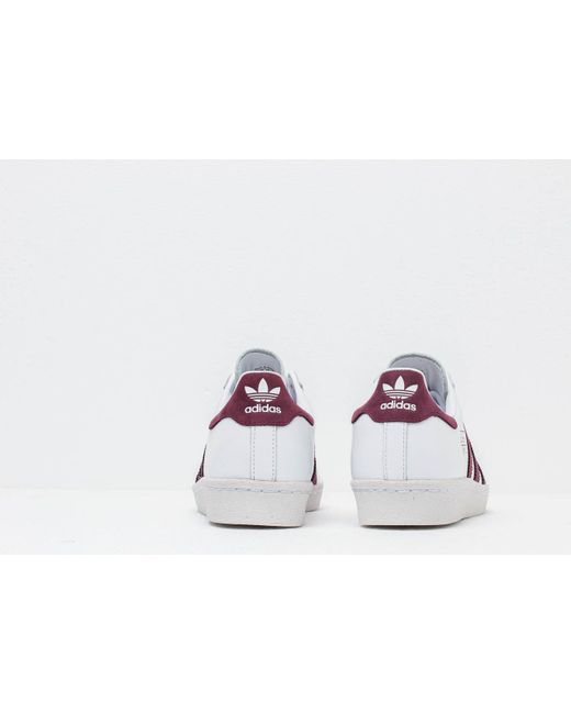 adidas superstar 80s maroon