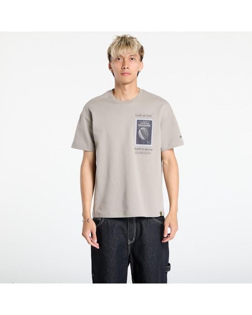 Adidas Originals Gray T-Shirt Adidas National Geographic Uf Aeroready Graphic T-Shirt for men